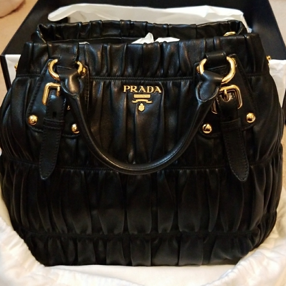 Prada Nappa Gaufre Nero Handbag BRAND NEW
